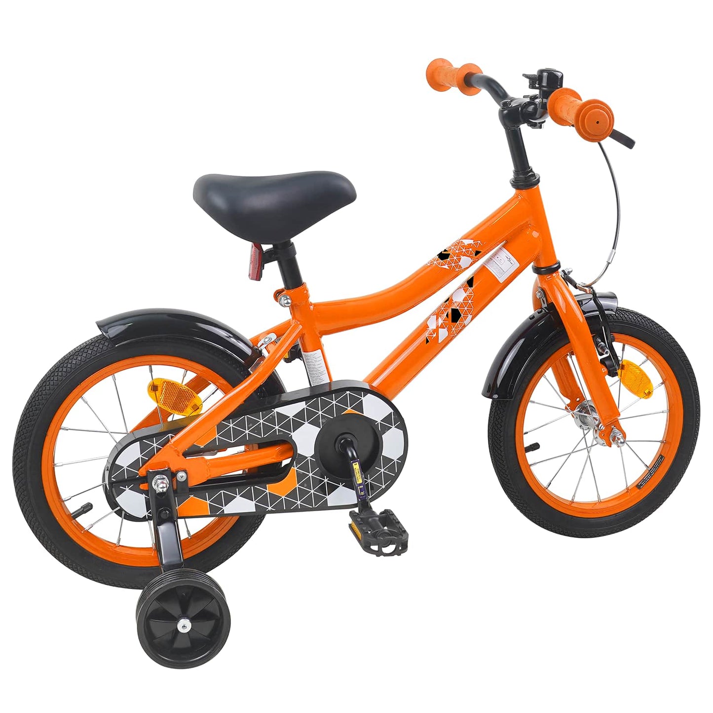 Kids Bike 14 Inches for 3-5 Years Old Orange