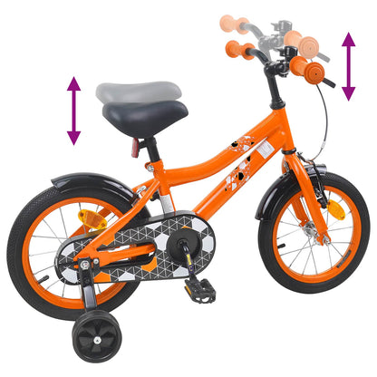 Kids Bike 14 Inches for 3-5 Years Old Orange