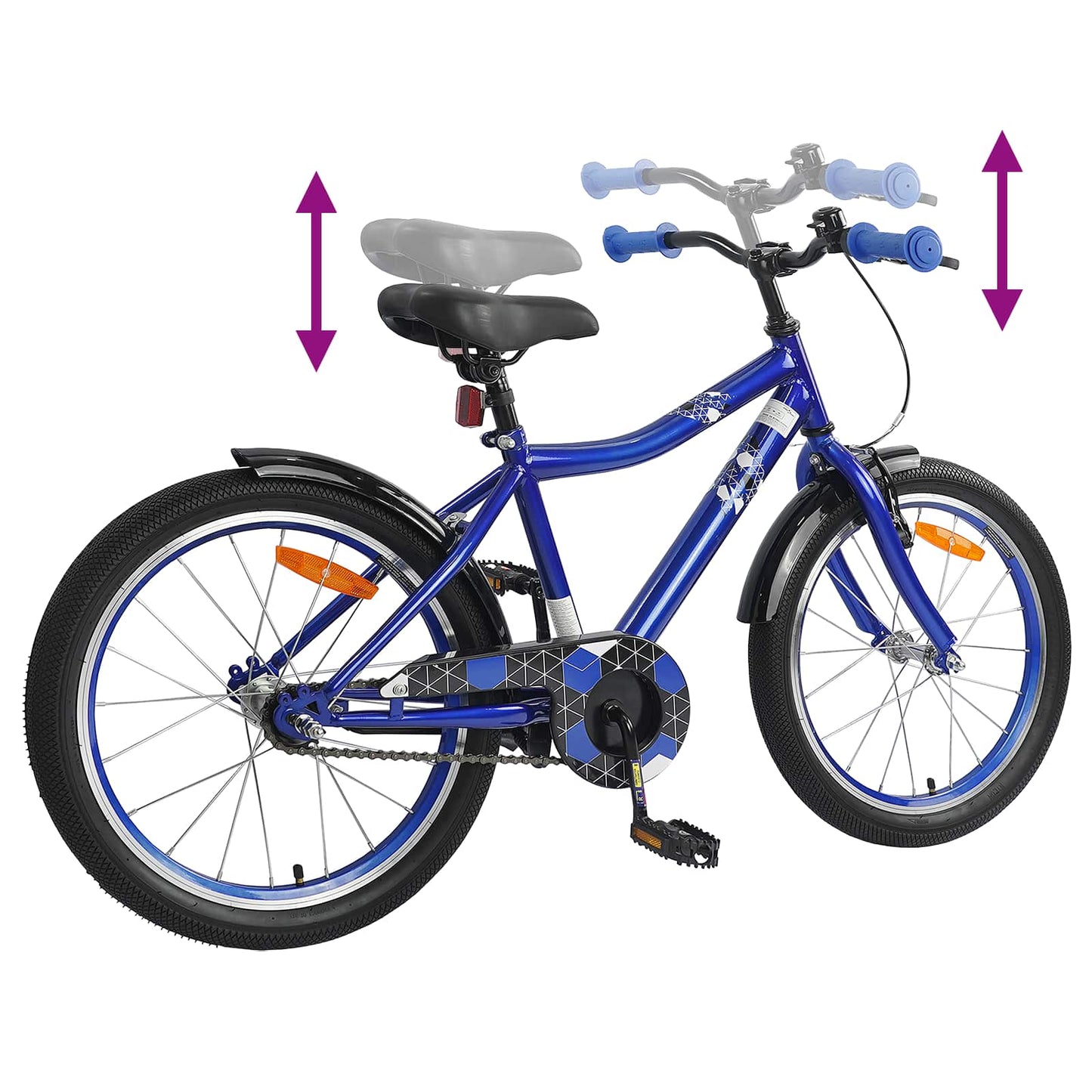 Kids Bike 18 Inches for 5-7 Years Old Dark Blue
