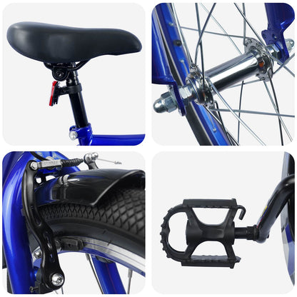 Kids Bike 20 Inches for 6-11 Years Old Dark Blue