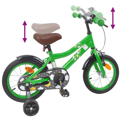 Kids Bike 12 Inches for 2-4 Years Old Green