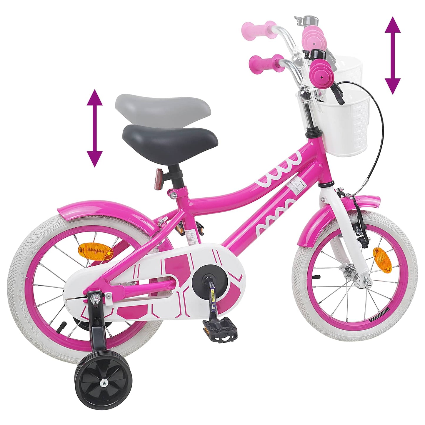 Kids Bike 16 Inches for 4-6 Years Old Pink