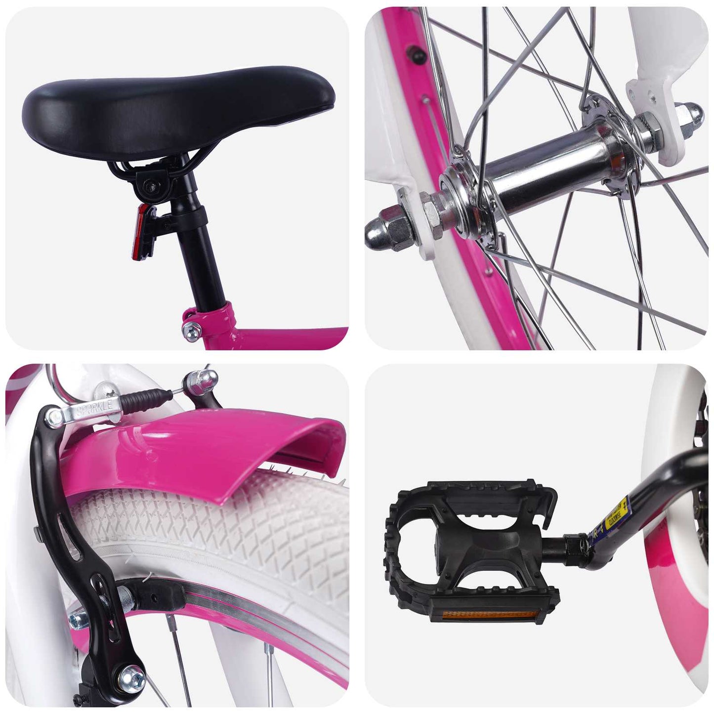 Kids Bike 18 Inches for 5-7 Years Old Pink