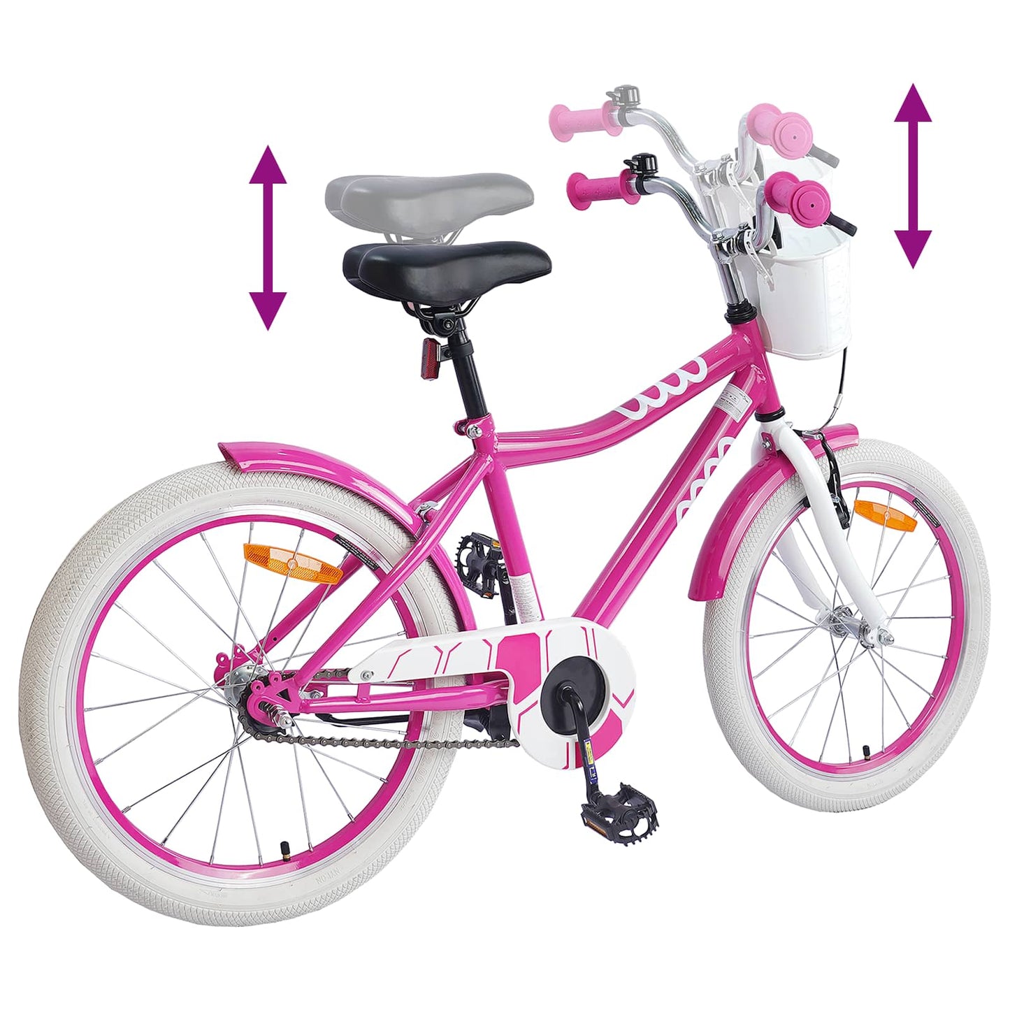 Kids Bike 18 Inches for 5-7 Years Old Pink