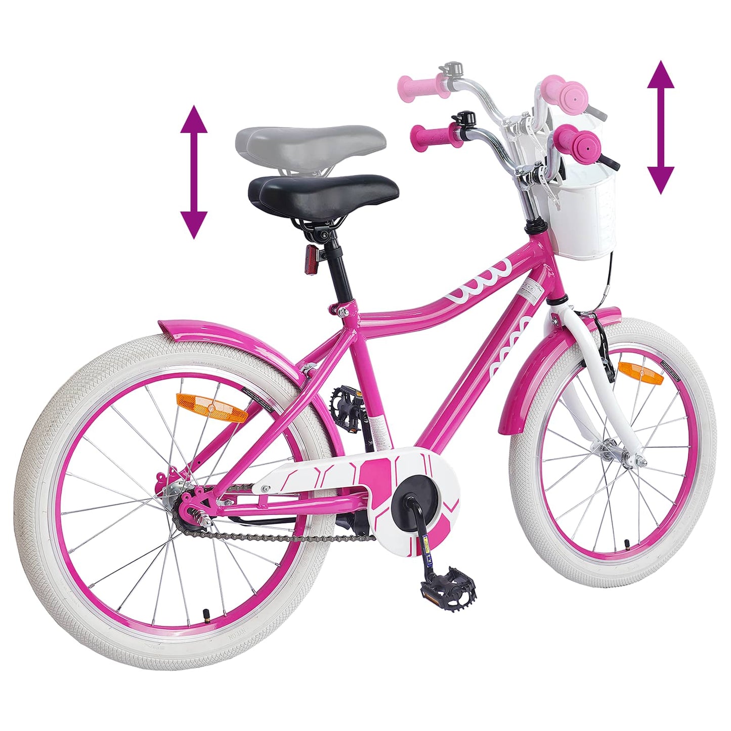 Kids Bike 20 Inches for 6-11 Years Old Pink