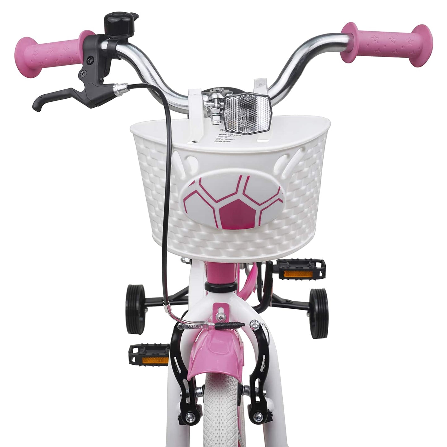 Kids Bike 12 Inches for 2-4 Years Old Light Pink