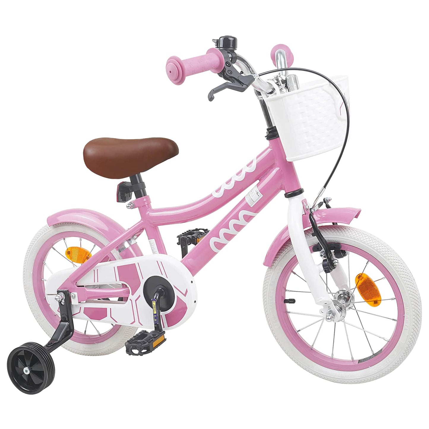 Kids Bike 14 Inches for 3-5 Years Old Light Pink