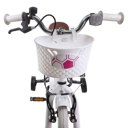 Kids Bike 14 Inches for 3-5 Years Old White