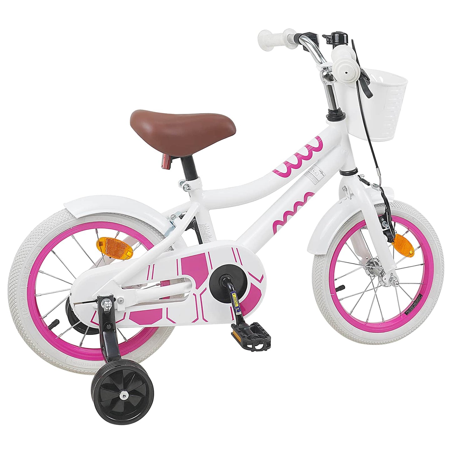 Kids Bike 16 Inches for 4-6 Years Old White
