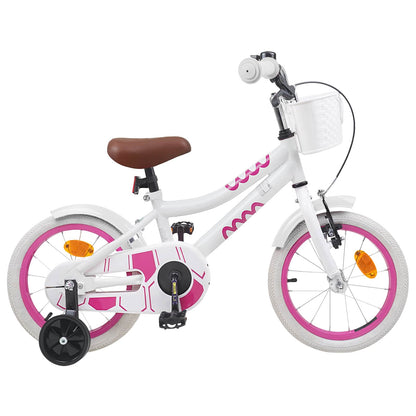 Kids Bike 16 Inches for 4-6 Years Old White