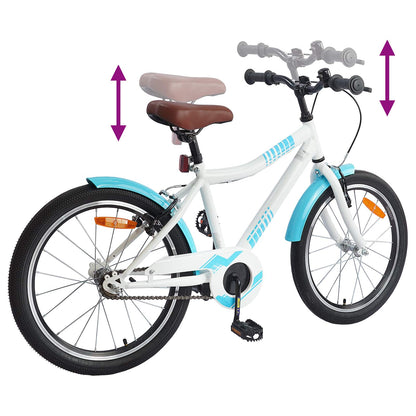 Kids Bike 24 Inches for 8-12 Years Old Light Blue