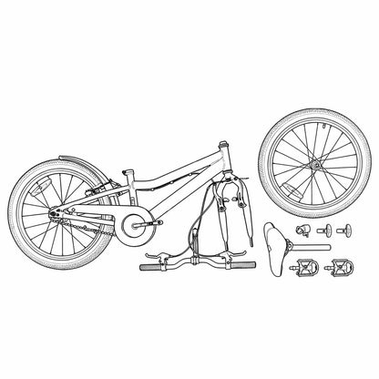 Kids Bike 24 Inches 6-Speed for 8-12 Years Old Black