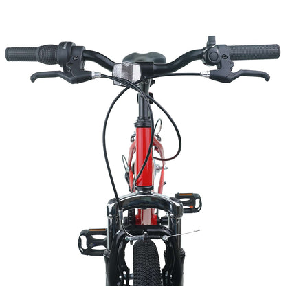 Kids Bike 20 Inches 6-Speed for 6-11 Years Old Red