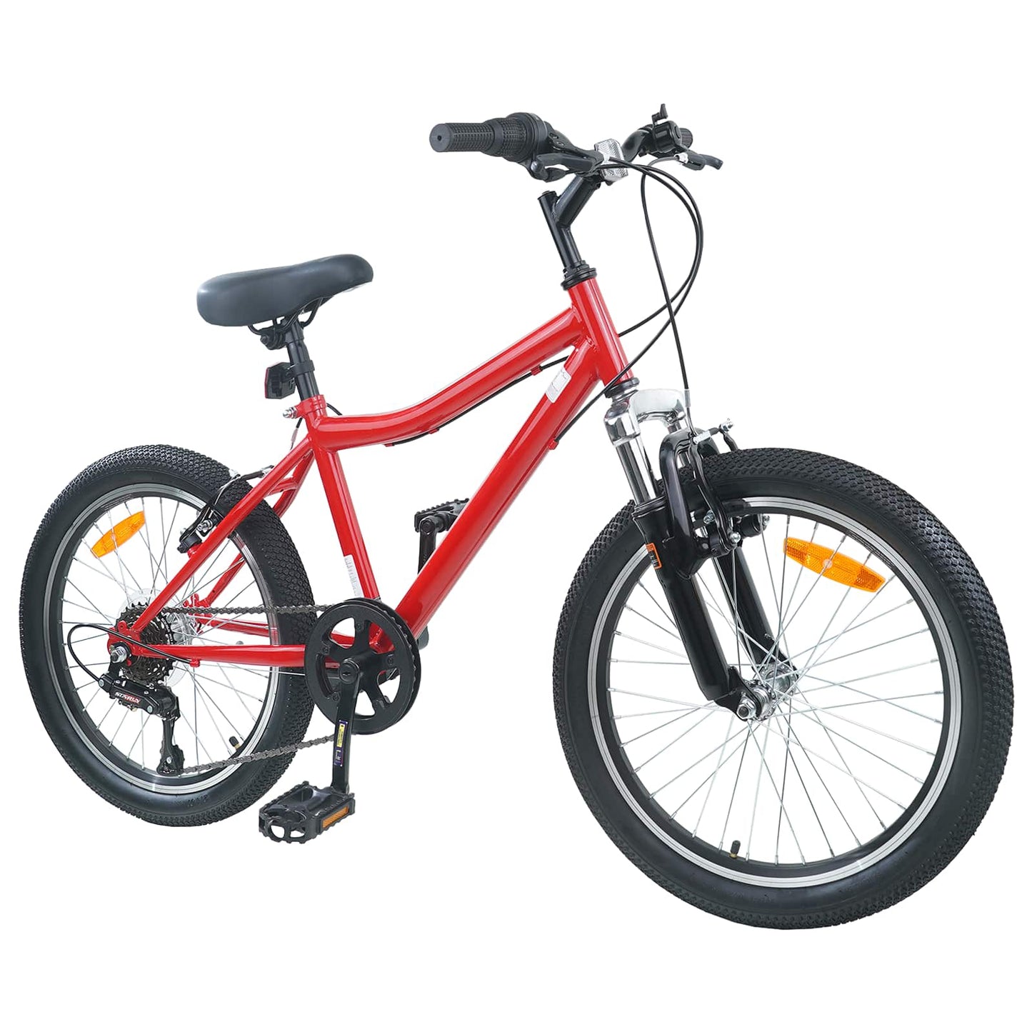 Kids Bike 20 Inches 6-Speed for 6-11 Years Old Red