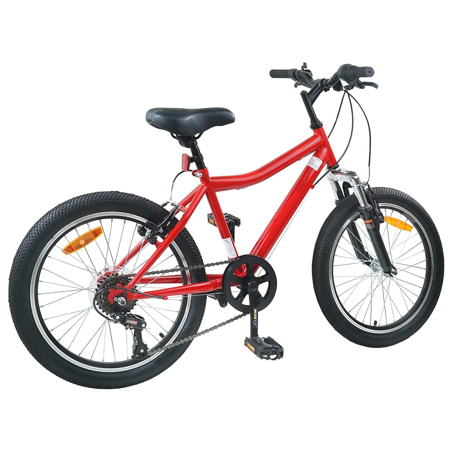 Kids Bike 20 Inches 6-Speed for 6-11 Years Old Red
