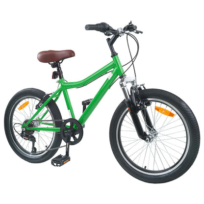 Kids Bike 24 Inches 6-Speed for 8-12 Years Old Green
