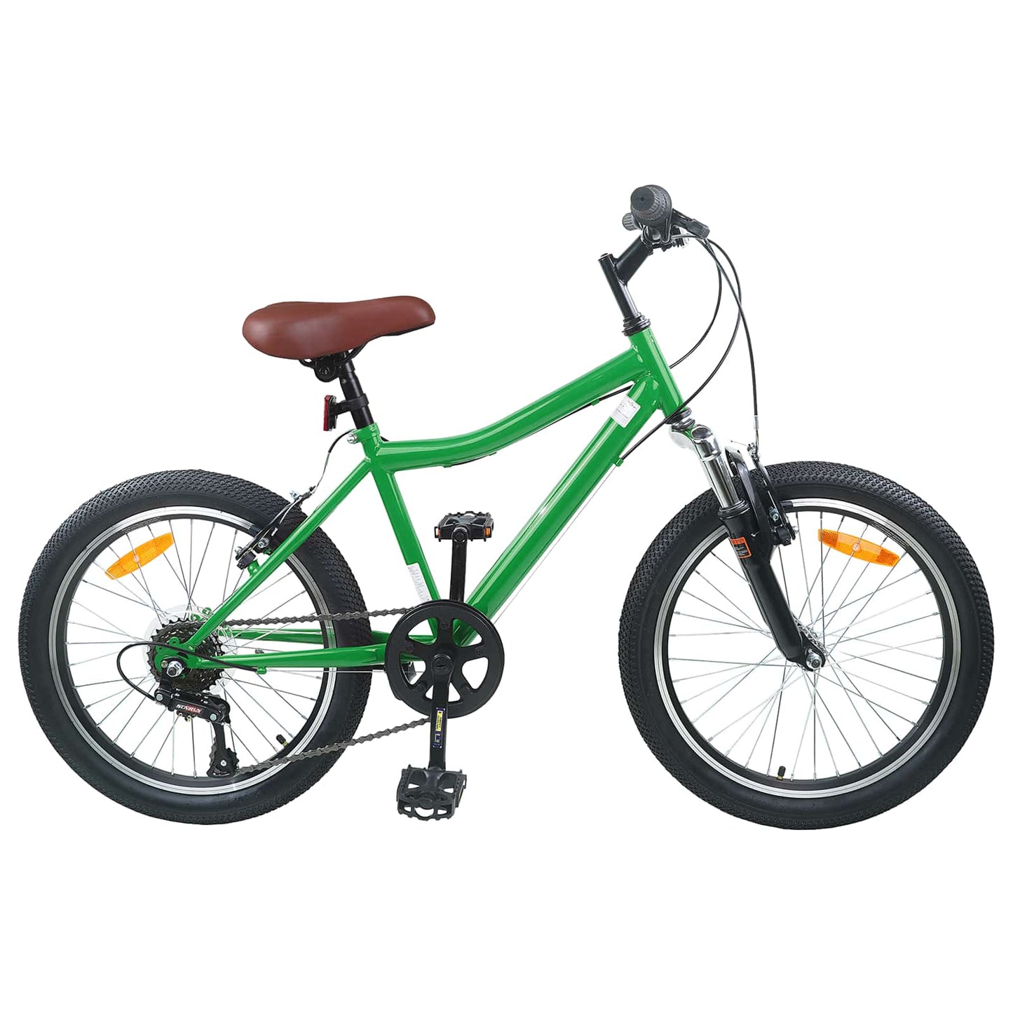 Kids Bike 24 Inches 6-Speed for 8-12 Years Old Green