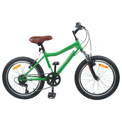 Kids Bike 24 Inches 6-Speed for 8-12 Years Old Green