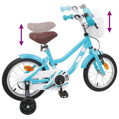 Kids Bike 14 Inches for 3-5 Years Old Light Blue