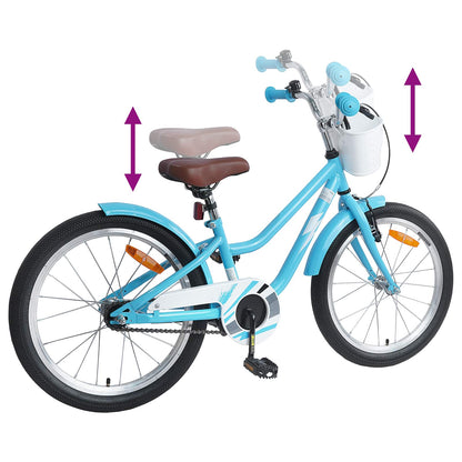 Kids Bike 18 Inches for 5-7 Years Old Light Blue