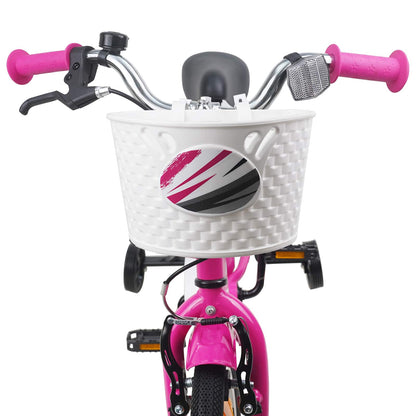Kids Bike 14 Inches for 3-5 Years Old Dark Pink