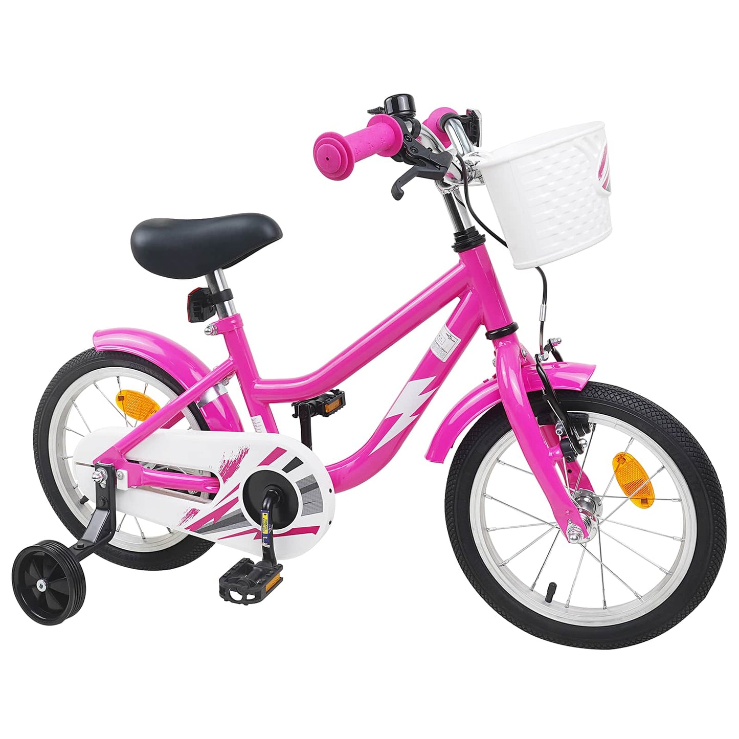 Kids Bike 14 Inches for 3-5 Years Old Dark Pink