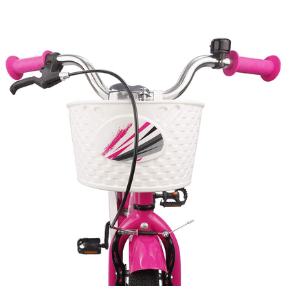 Kids Bike 18 Inches for 5-7 Years Old Dark Pink