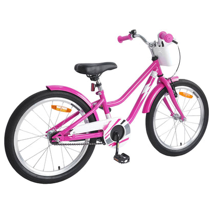 Kids Bike 18 Inches for 5-7 Years Old Dark Pink