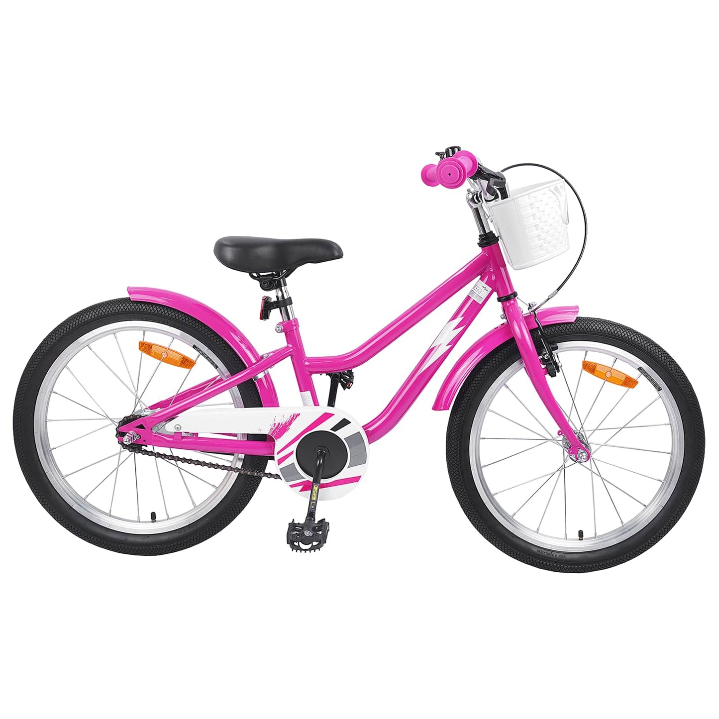Kids Bike 18 Inches for 5-7 Years Old Dark Pink