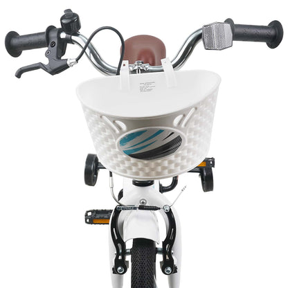 Kids Bike 12 Inches for 2-4 Years Old White