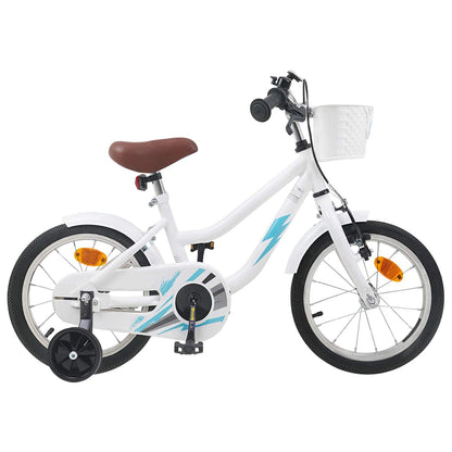 Kids Bike 14 Inches for 3-5 Years Old White