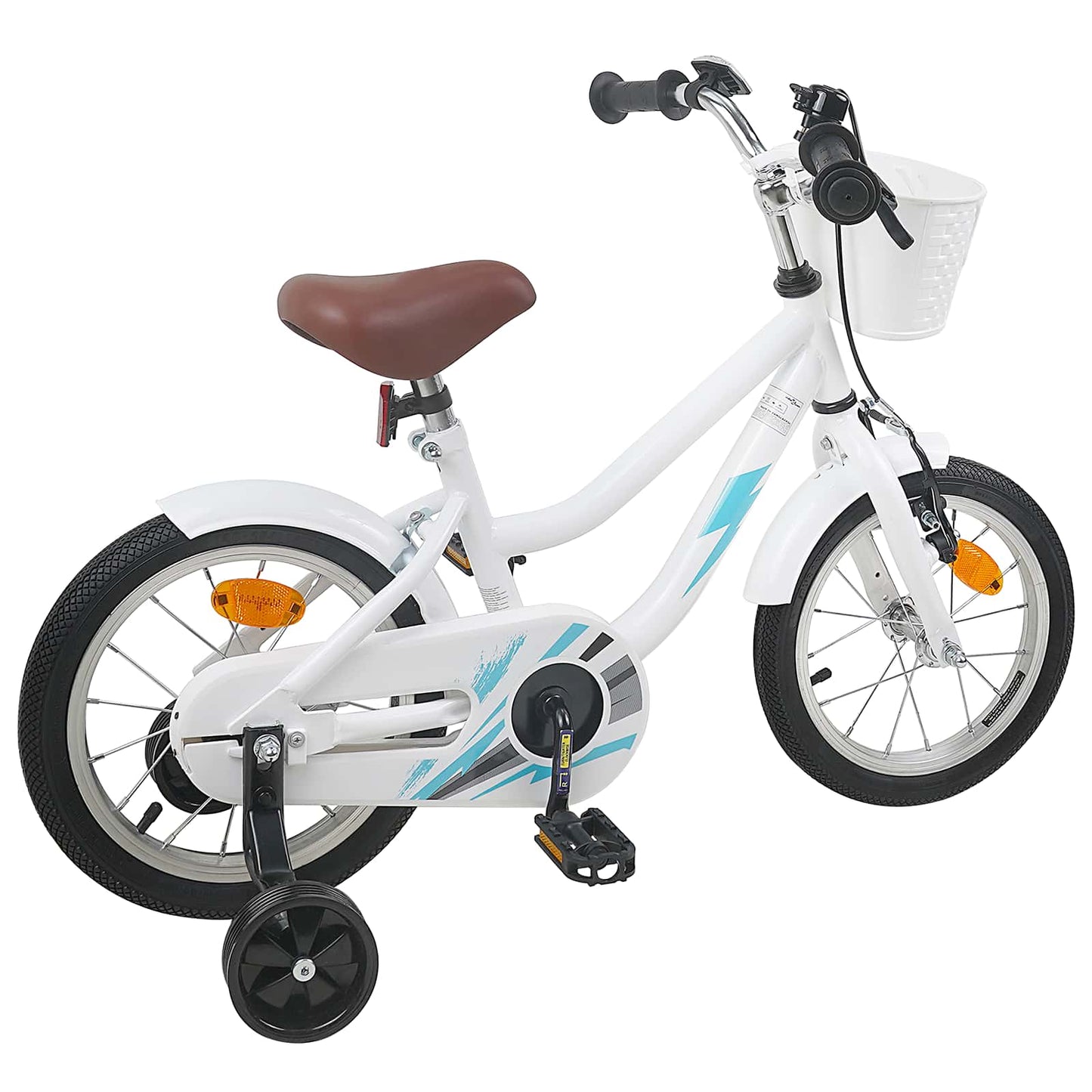 Kids Bike 16 Inches for 4-6 Years Old White