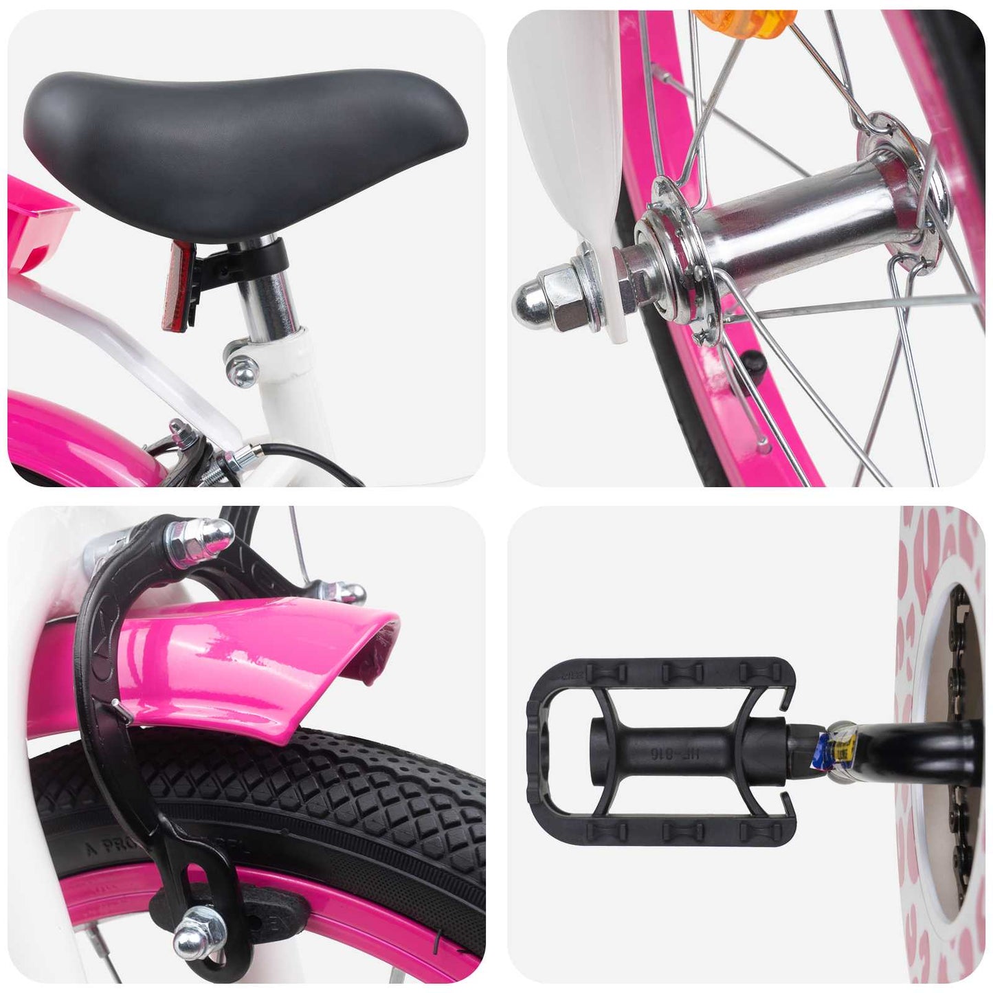 Kids Bike 14 Inches for 3-5 Years Old Pink