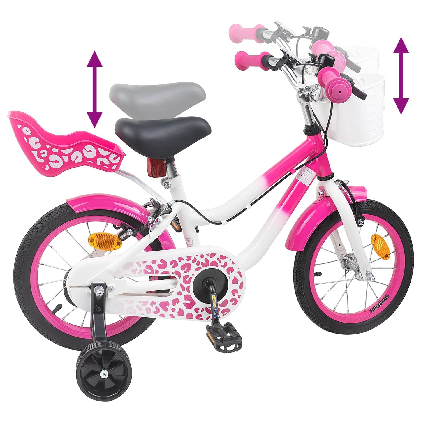 Kids Bike 14 Inches for 3-5 Years Old Pink