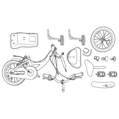 Kids Bike 16 Inches for 4-6 Years Old Pink