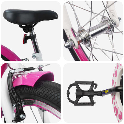 Kids Bike 18 Inches for 5-7 Years Old Pink