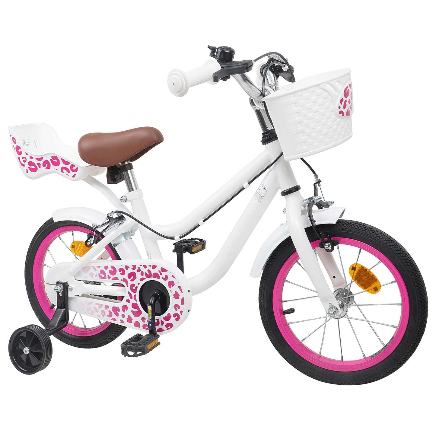 Kids Bike 12 Inches for 2-4 Years Old White