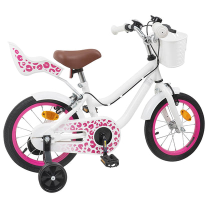 Kids Bike 12 Inches for 2-4 Years Old White