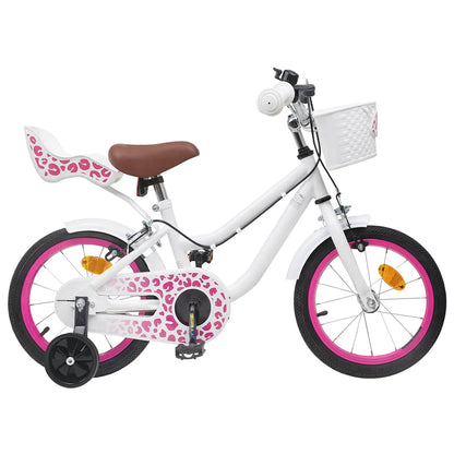 Kids Bike 14 Inches for 3-5 Years Old White