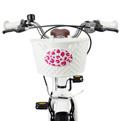 Kids Bike 18 Inches for 5-7 Years Old White