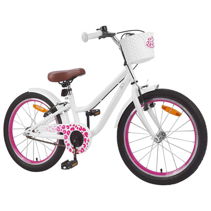 Kids Bike 18 Inches for 5-7 Years Old White