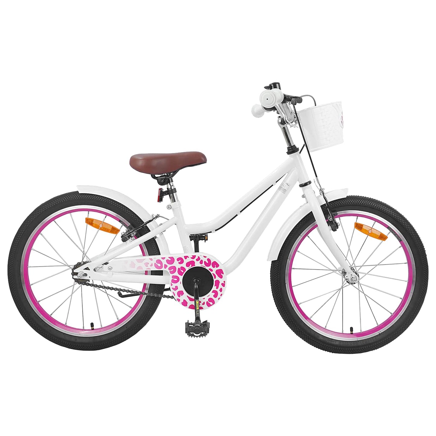 Kids Bike 18 Inches for 5-7 Years Old White