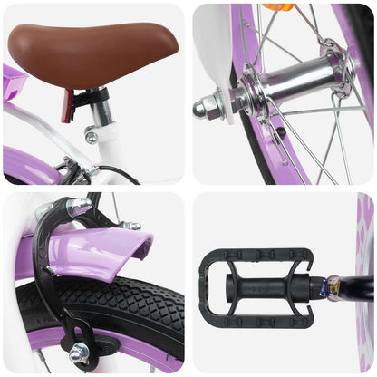 Kids Bike 14 Inches for 3-5 Years Old Purple