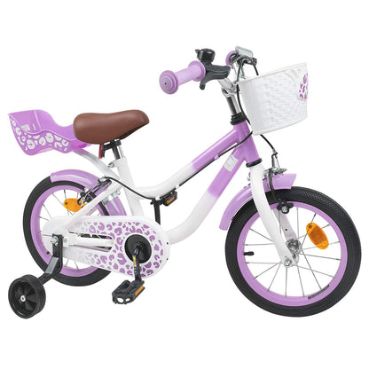 Kids Bike 14 Inches for 3-5 Years Old Purple