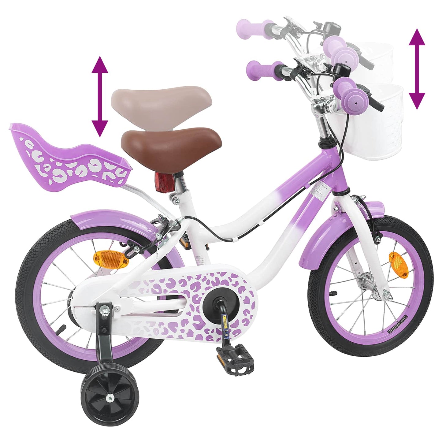 Kids Bike 16 Inches for 4-6 Years Old Purple