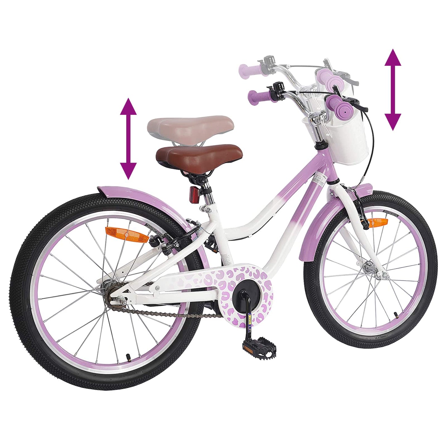 Kids Bike 18 Inches for 5-7 Years Old Purple