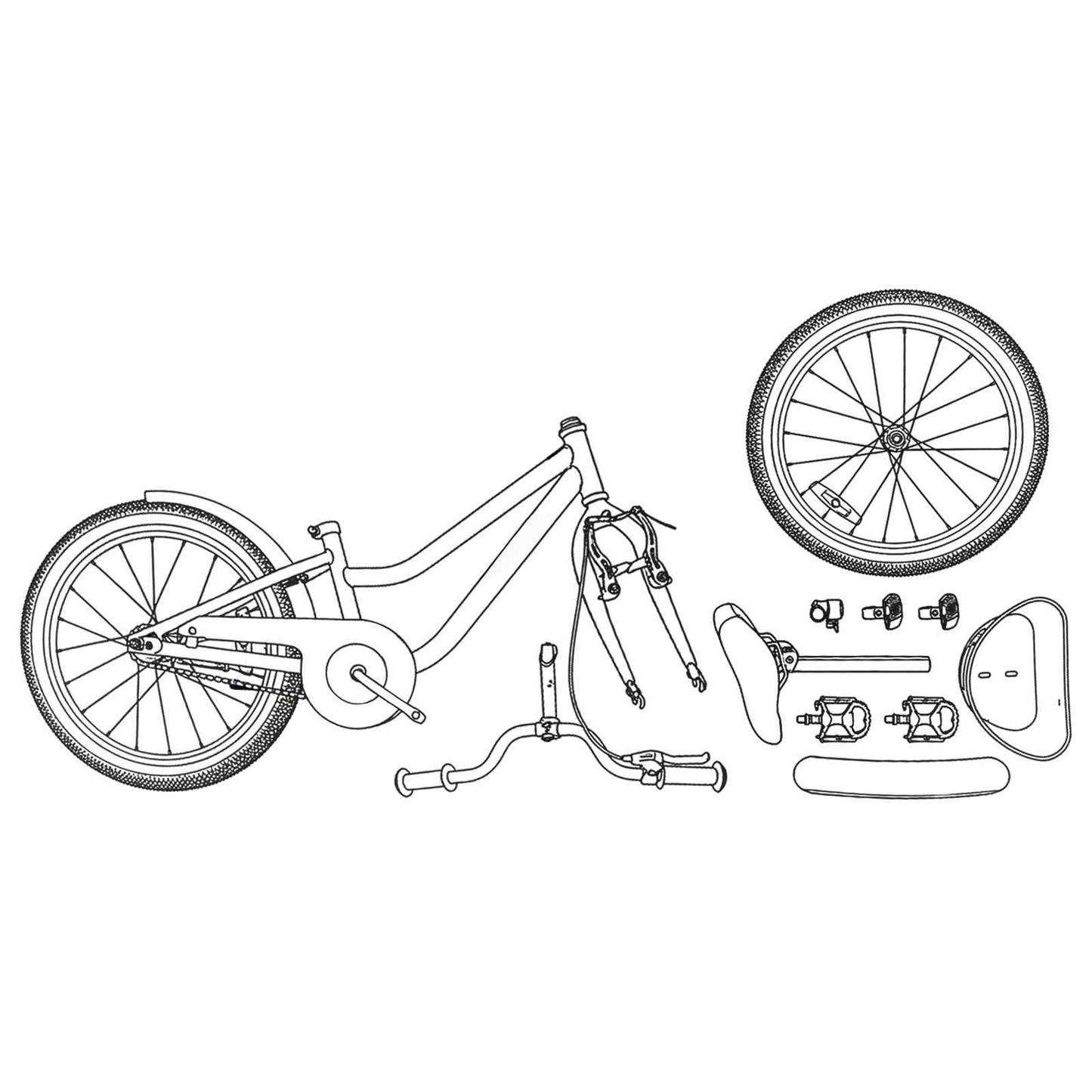 Kids Bike 18 Inches for 5-7 Years Old Purple