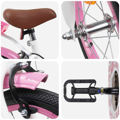 Kids Bike 16 Inches for 4-6 Years Old Light Pink