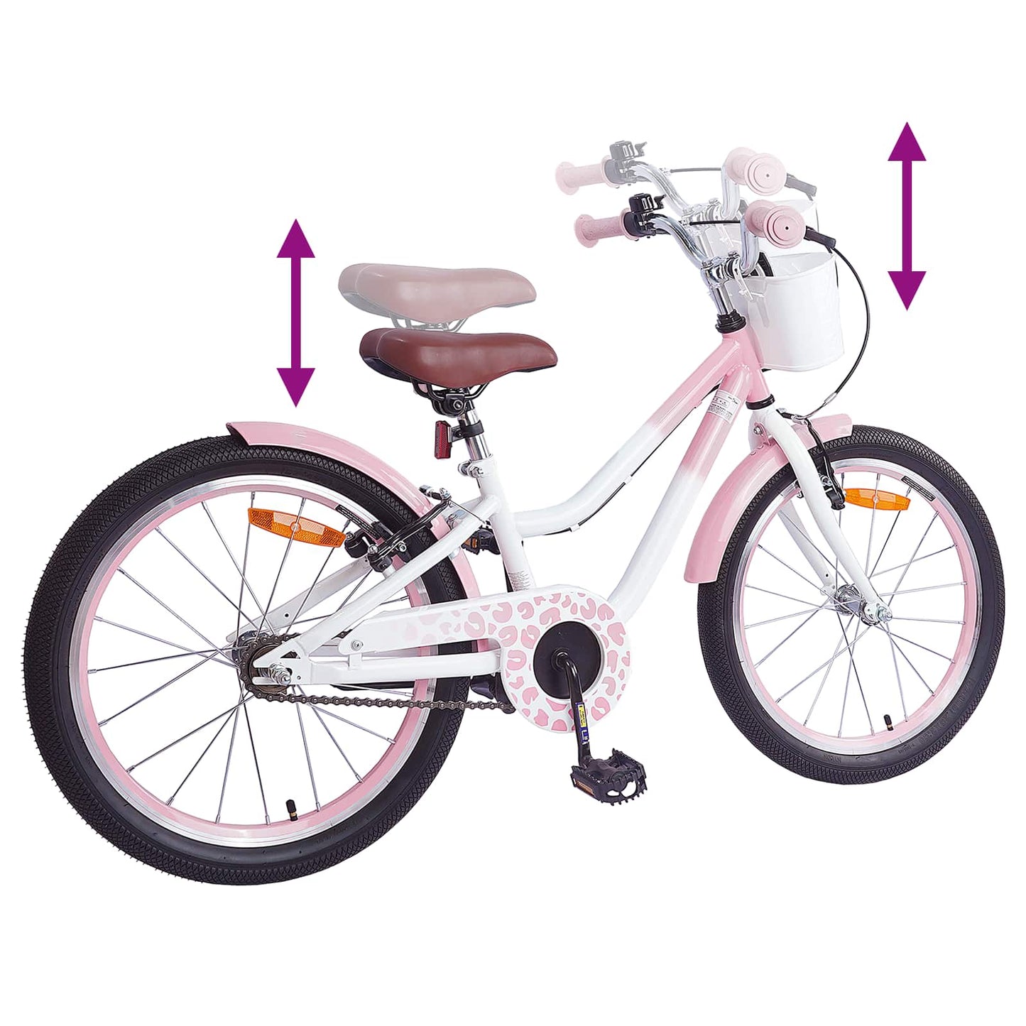 Kids Bike 18 Inches for 5-7 Years Old Light Pink