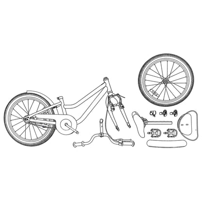 Kids Bike 18 Inches for 5-7 Years Old Light Pink